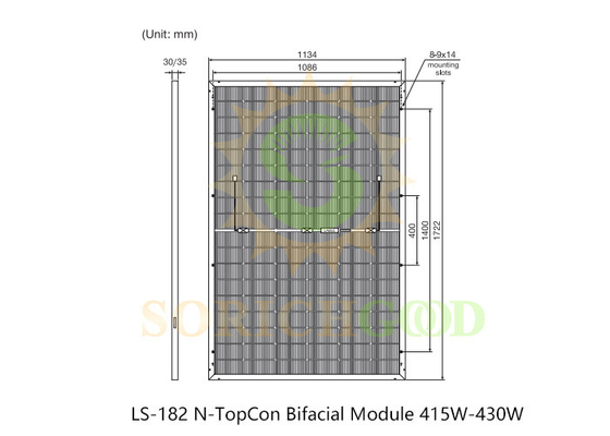 415W Monocrystalline Silicon Panels For Ground Mounted Residential Solar Systems