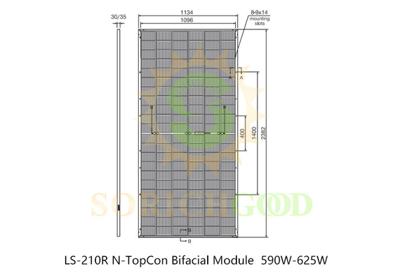 590W Advanced N-TopCon Technology Monocrystalline Silicon Panels