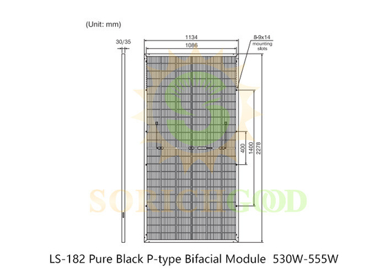 530W Monocrystalline Silicon Solar Panels For Commercial Solar Installations