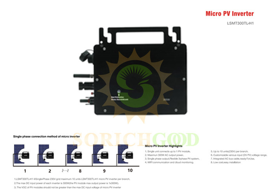 300W Micro Inverter Galvanic Isolation For Safety And Reliability