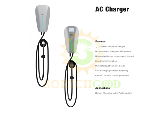 16A 32A Residential Commercial AC Charger 7kW 11kW 22kW
