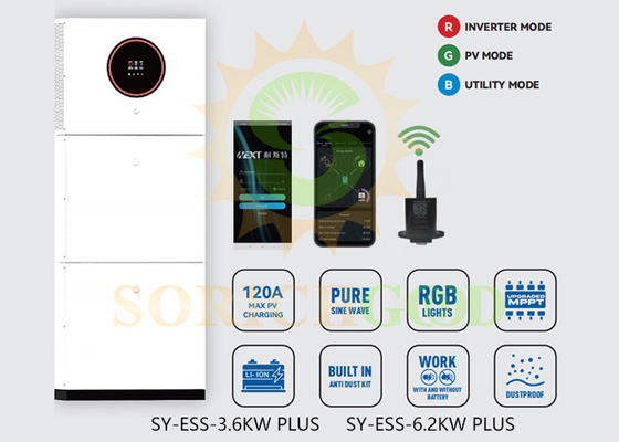 Solar Inverter for Various Settings with Integrated Design and Backup Power Solutions
