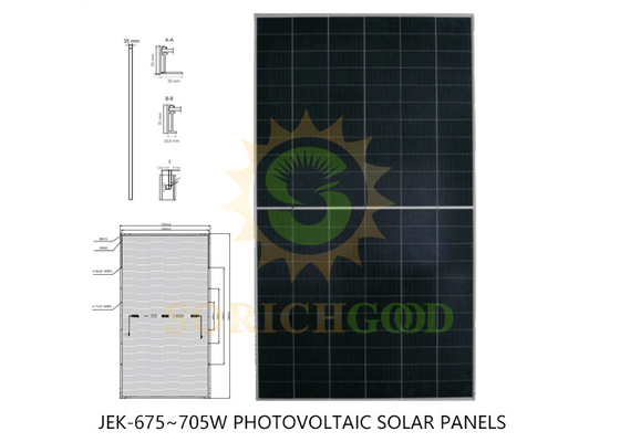 685W High Efficiency Monocrystalline Silicon Panels For Utility Scale Solar Projects