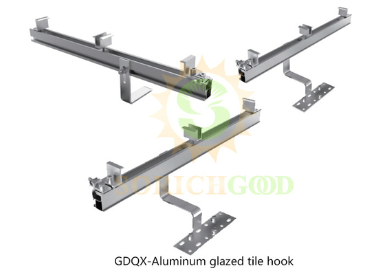 Aluminum Alloy Mounting Systems Solar Panel Tile Roof Mount