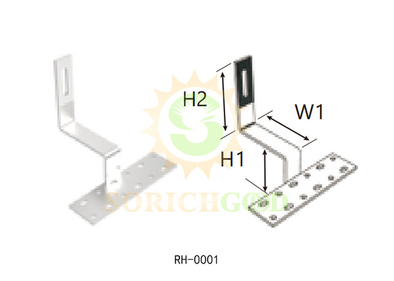Commercial Residential Tile Roofs Aluminum Alloy Mounting Systems