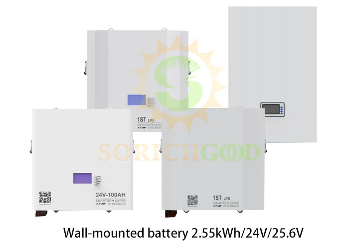 Wall Mounted Battery Series 2.5-5kWh 24V 25.6V For Long Lasting Solar Energy Storage