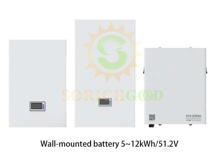 5120Wh 10240Wh 11776Wh Solar Energy Storage With LFP Technology DWB Wall Mounted Battery