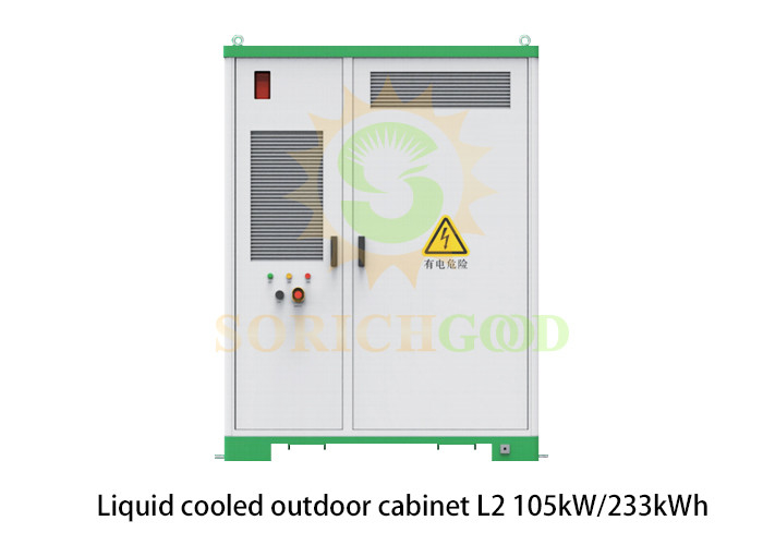 105kWh 233kWh OL Liquid Cooled Outdoor Cabinet L2 Lithium Ion Battery Storage