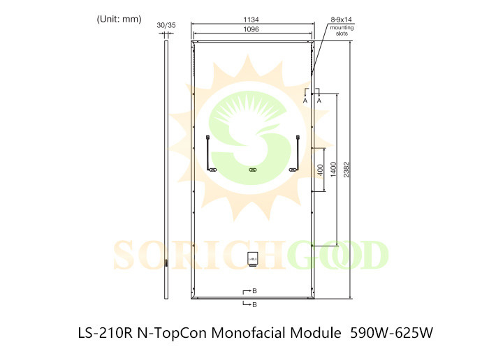 590W 210R N-TopCon Monocrystalline Silicon Panels For Solar Applications