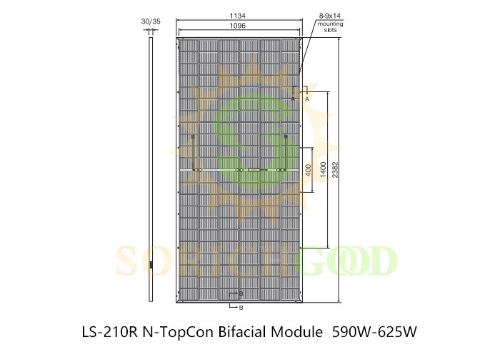 590W Advanced N-TopCon Technology Monocrystalline Silicon Panels
