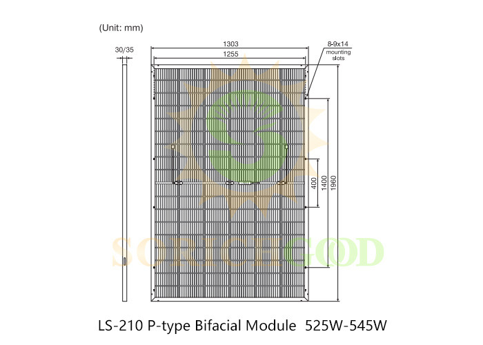 525W High Output 210 P-Type Monocrystalline Silicon Panels For Solar Energy Projects