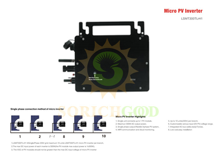 300W Micro Inverter Galvanic Isolation For Safety And Reliability