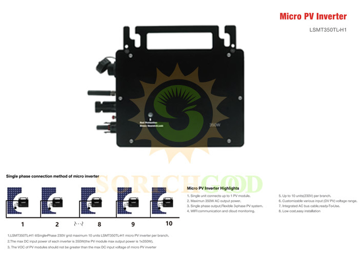 350W Microinverters For Small Scale Solar Applications