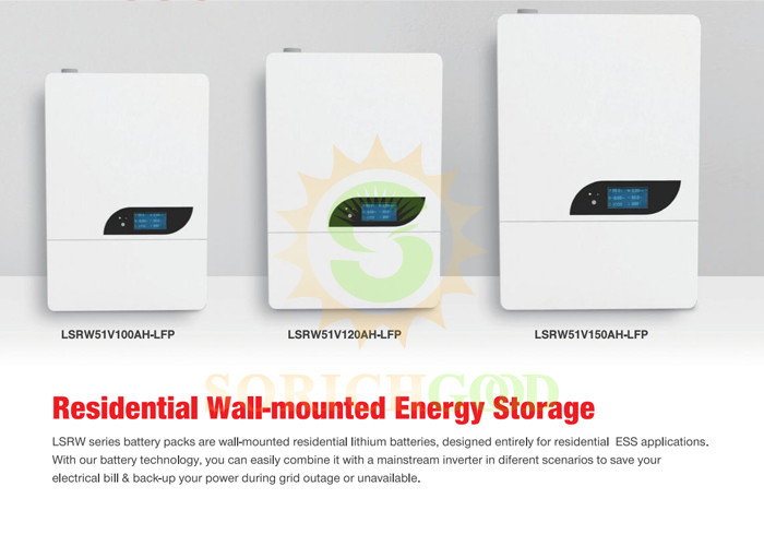 Constant Power Supply with LSRW Lithium Battery Storage for Homes