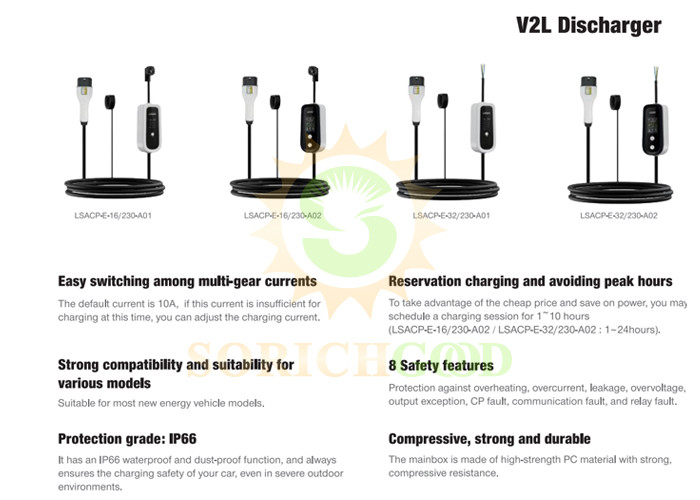 LSACP-E V2L Discharger Optimize Charging With Schedule Sessions For Electric Vehicles