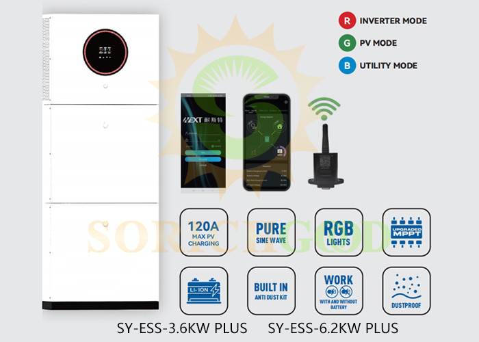 Solar Inverter for Various Settings with Integrated Design and Backup Power Solutions
