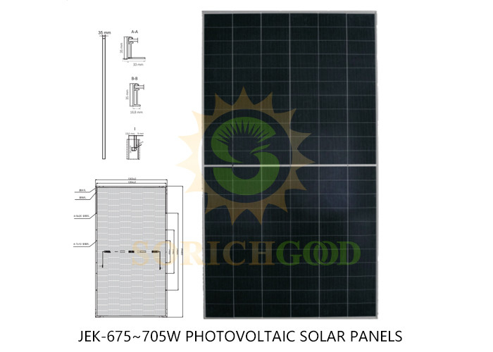 685W High Efficiency Monocrystalline Silicon Panels For Utility Scale Solar Projects