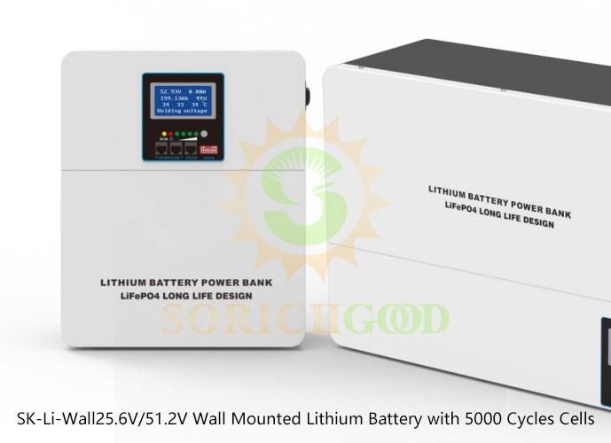 Wall-Mounted Lithium Battery Storage Compatible with Multiple Inverter Brands