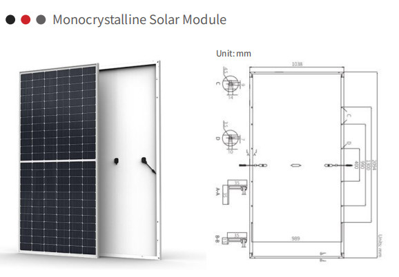 530W Durable Monocrystalline Silicon Panels for Residential and Commercial Rooftop Systems