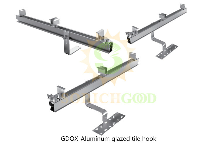 Aluminum Alloy Mounting Systems Solar Panel Tile Roof Mount