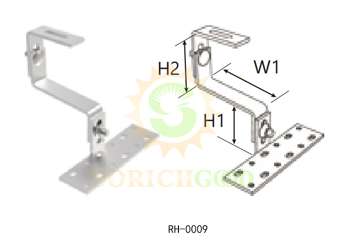 Commercial Residential Tile Roofs Aluminum Alloy Mounting Systems