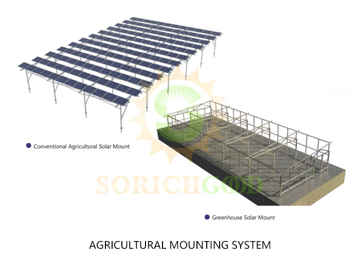 Hybrid Material Mounting Systems For Solar Power And Crop Cultivation