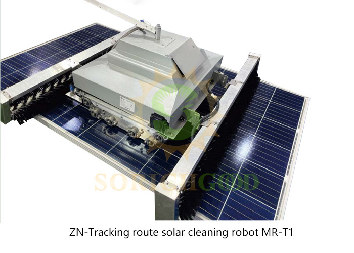 Solar Panel Cleaning Robot For Large Scale Photovoltaic Power Plants